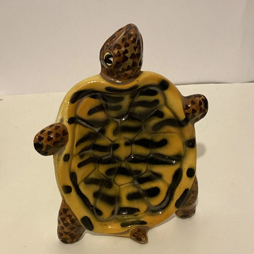Vintage Tilso Japan Ceramic Sea Turtle Trinket Soap Holder Dish